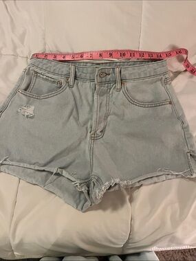 wild fable Light Wash Distressed High-Rise Jean Shorts